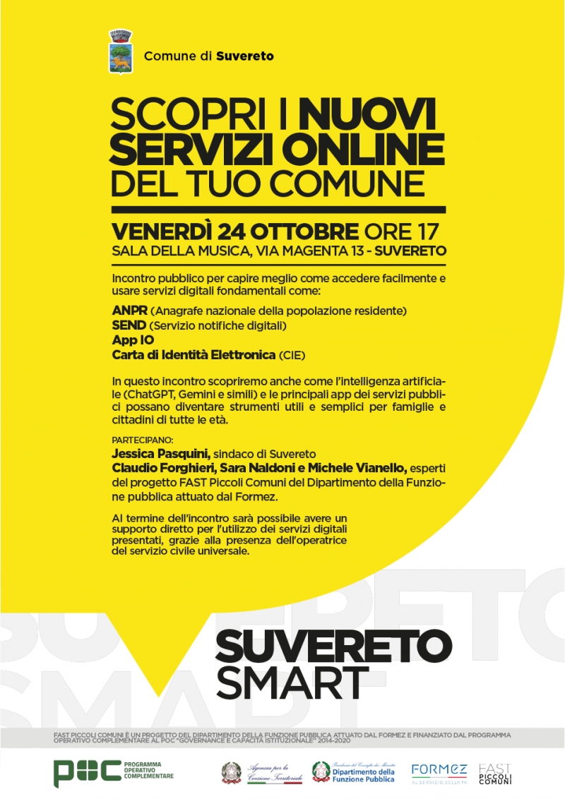 img title SUVERETO SMART: scopri i servizi digitali del Comune