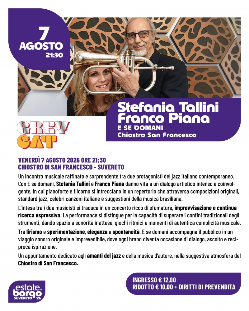 Il Grey Cat Jazz Festival fa tappa a Suvereto con \